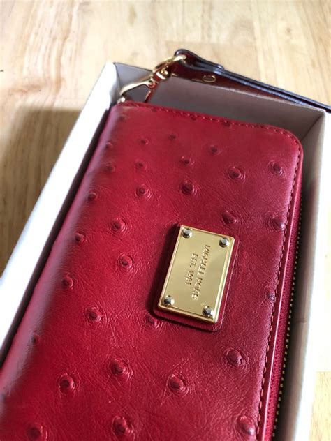 Michael Kors Essential Zip Wallet for iPhone 6 Red/White/Black 